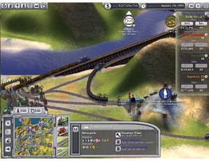 Note, trains on this map should try to multitask...like this one goes all the way across the map to get ore for the gold smelter, as part of its route to bring gold to the jewelry city.  Such a long route...don't have it empty on the way back, figure out a way to make it do something both ways!