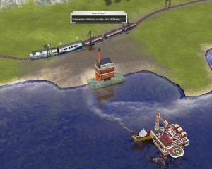 Offshore Oilrig with Ship animation